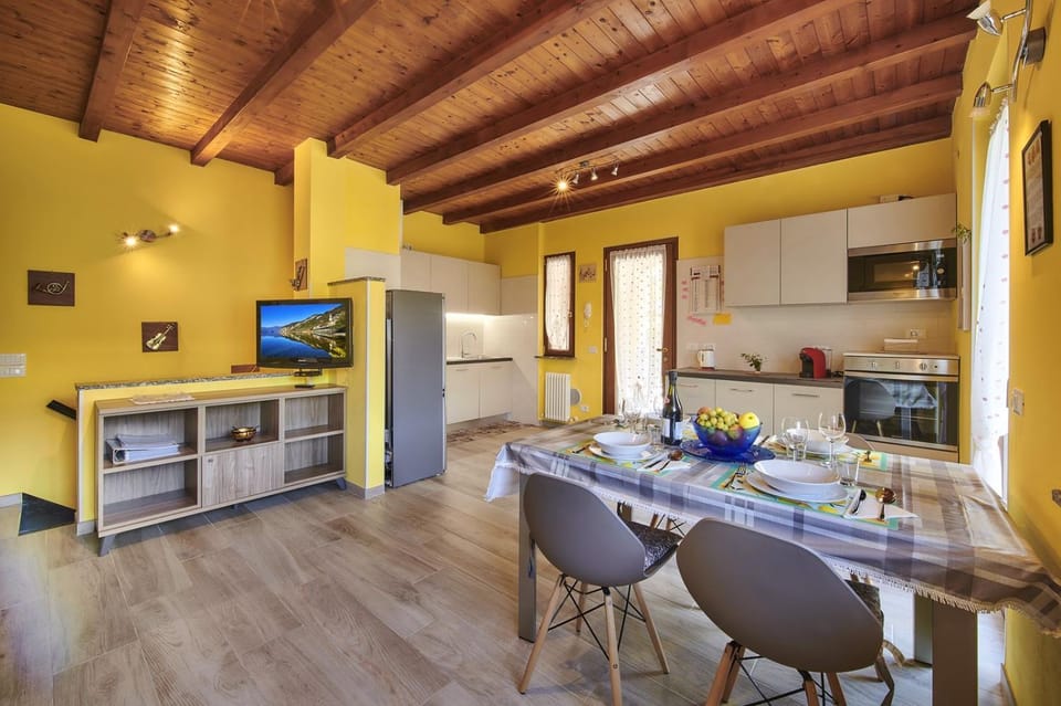 Living room, kitchen