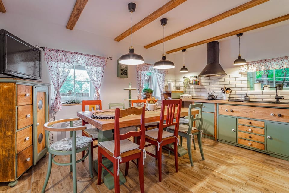 Kitchen or kitchenette, Dining area, dishwasher, minibar, pet friendly, stove