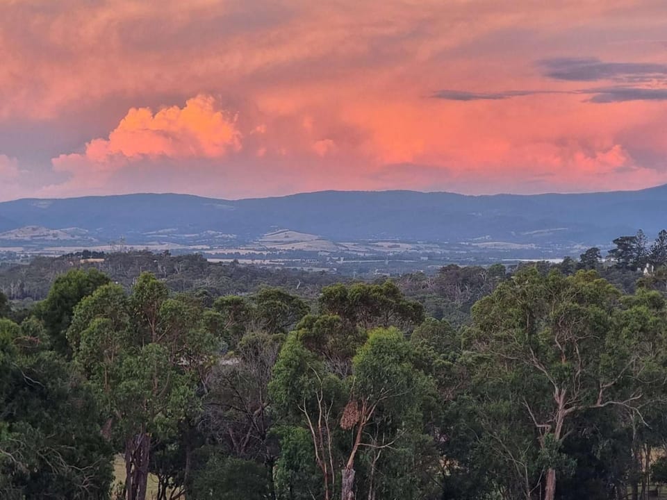 Natural landscape, Mountain view, Sunset