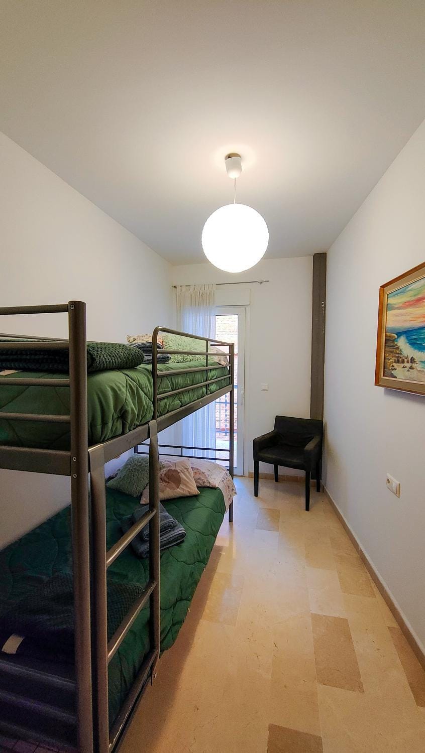 Photo of the whole room, Bedroom, bunk bed