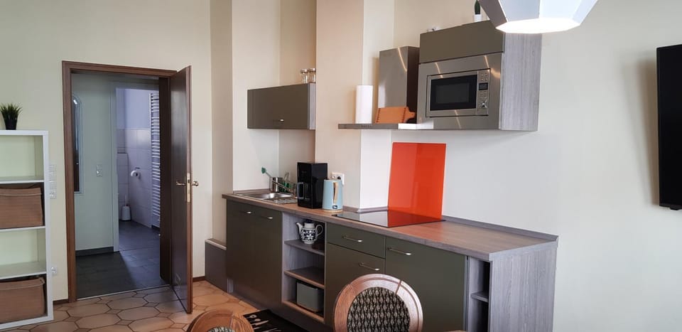 Kitchen or kitchenette, dishwasher, minibar, stove