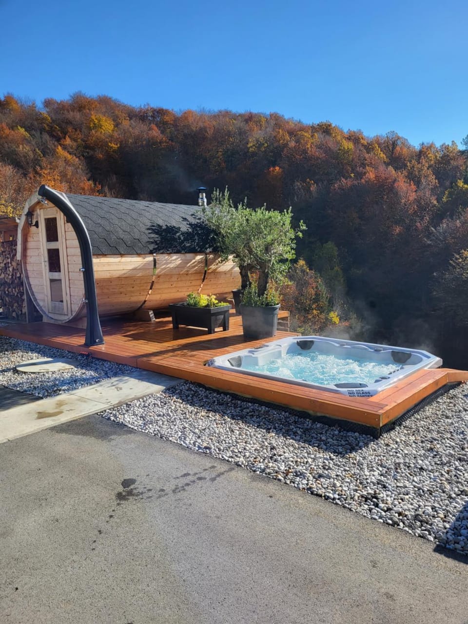 Hot Tub, Sauna, View (from property/room)