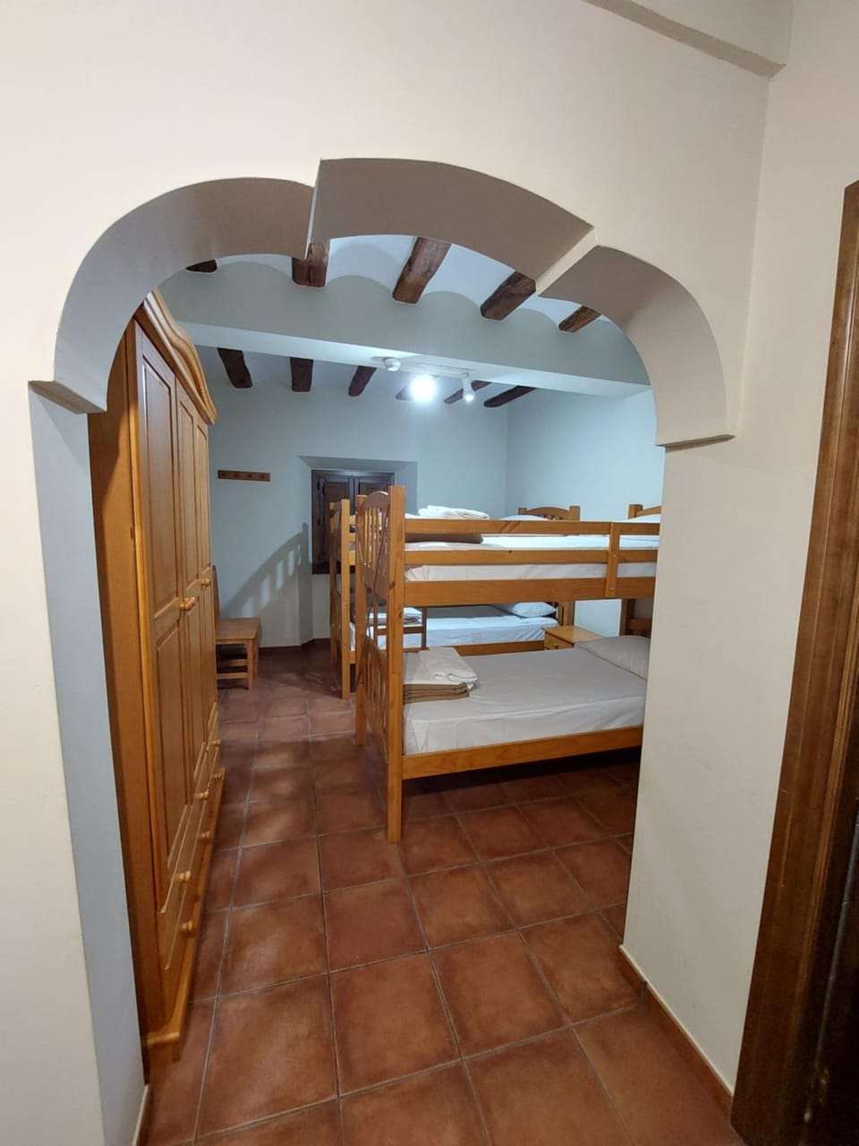 bunk bed, wardrobe