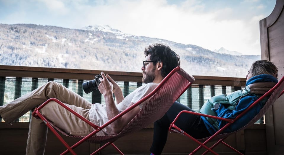 People, Natural landscape, View (from property/room), Balcony/Terrace, Mountain view, group of guests