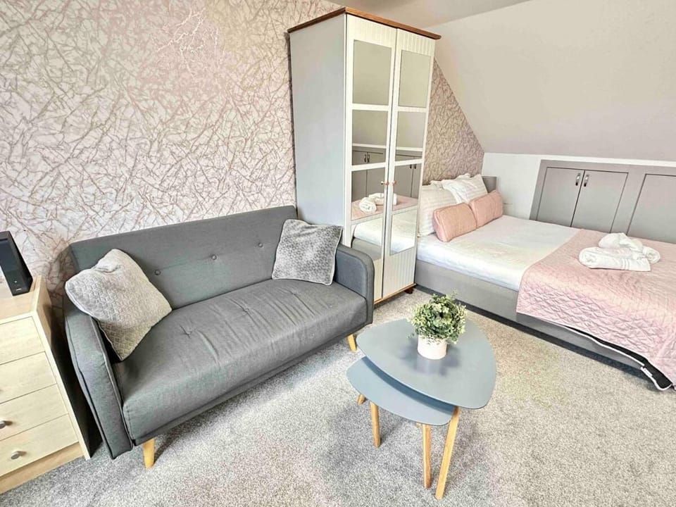 Bed, Living room, Photo of the whole room, Seating area, Bedroom, wardrobe