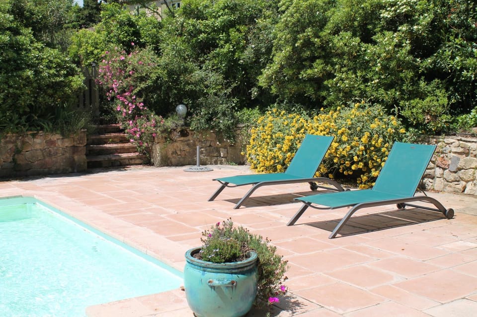 Garden view, Pool view, Swimming pool, sunbed
