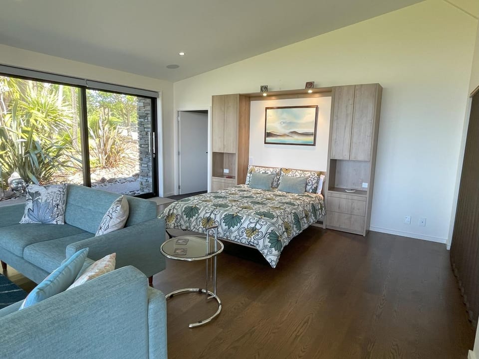 Bed, Living room, Photo of the whole room, Bedroom, Garden view, wardrobe