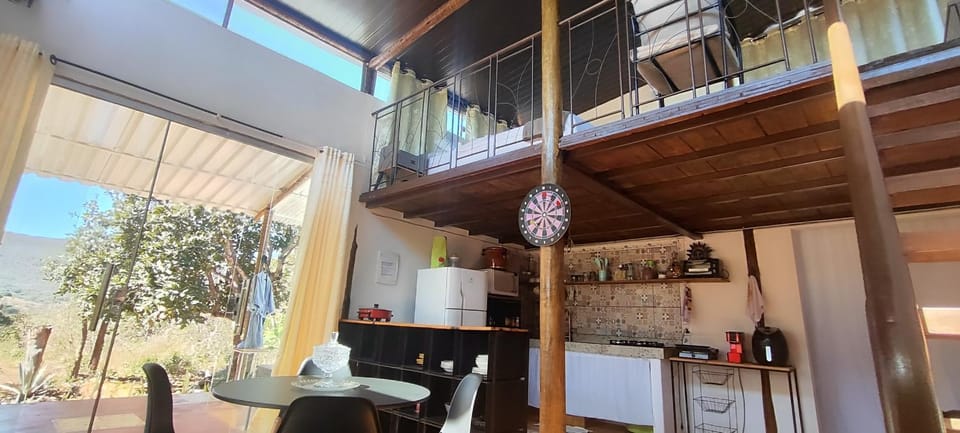 Kitchen or kitchenette, oven