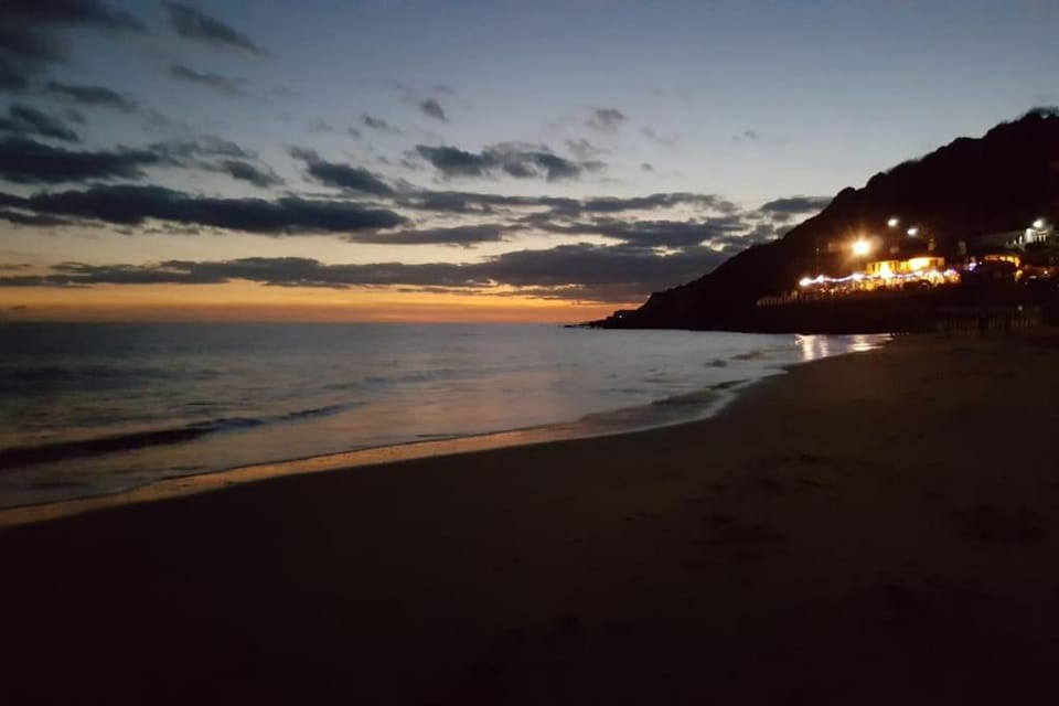 Natural landscape, Beach, Sunset