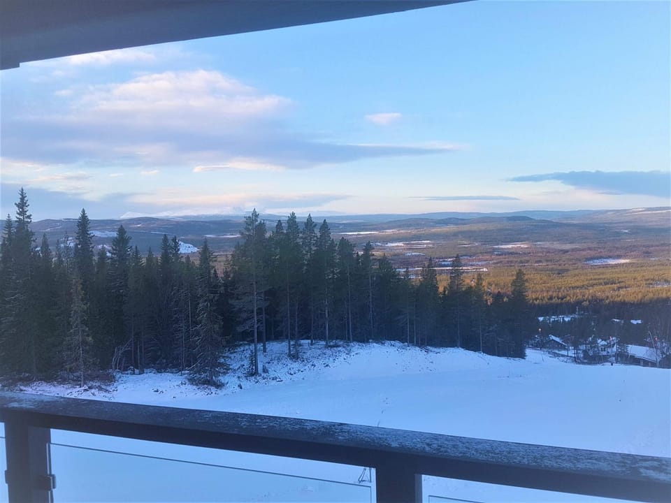 Natural landscape, Winter, Balcony/Terrace, Mountain view