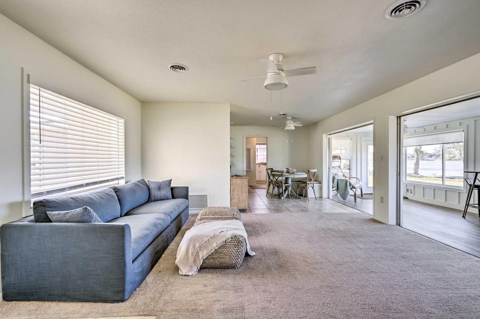 Private Dock + Grill: Sunny Lake Weir Retreat! House in Lake Weir