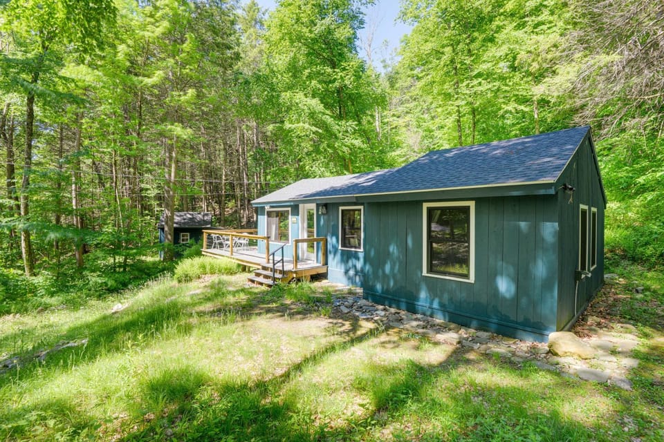 Hiking Trails On-Site: Cozy Falls Brook Cabin Cabin in Vermont