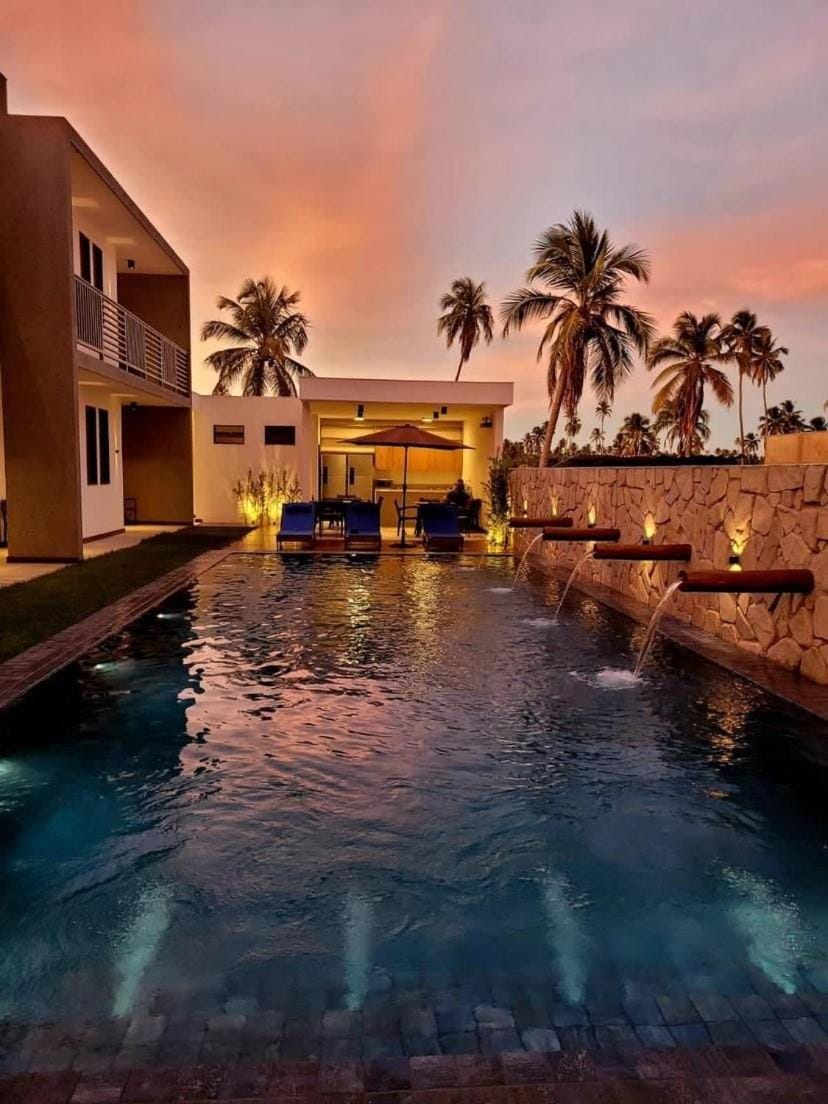 Property building, Pool view, Swimming pool, Sunset
