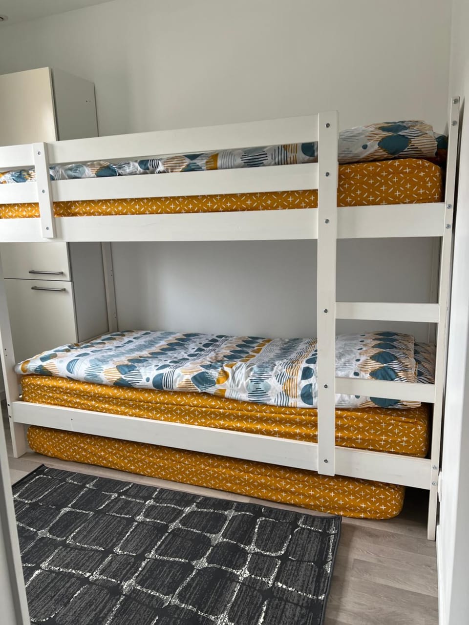 Photo of the whole room, bunk bed