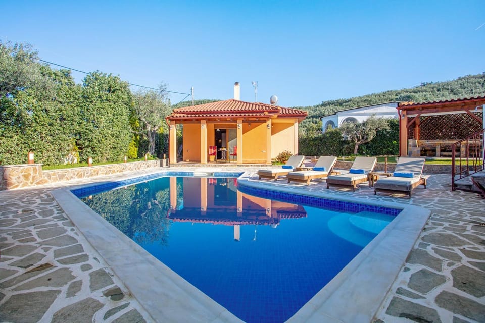 Property building, Living room, Swimming pool