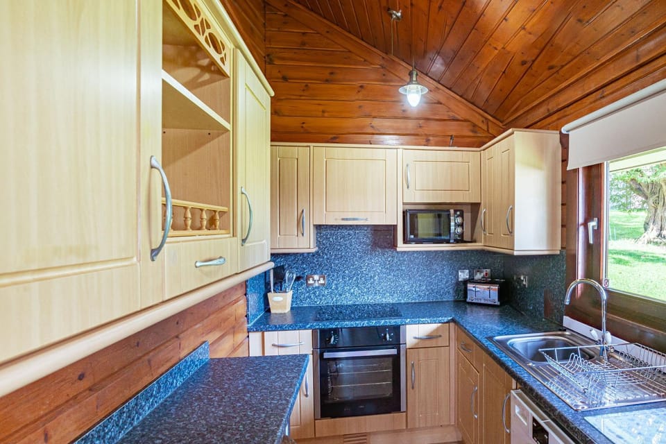 Kitchen or kitchenette, oven, stove, toaster