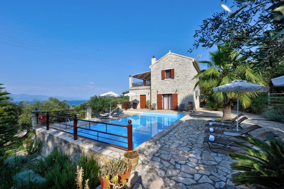 Property building, Living room, Swimming pool