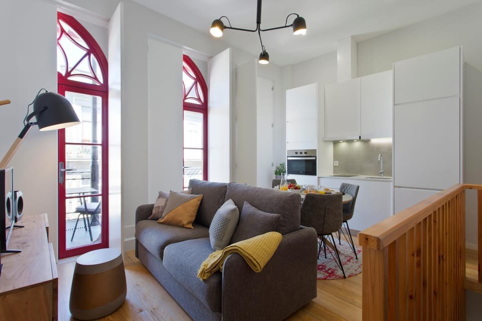 Kitchen or kitchenette, Living room, Dining area