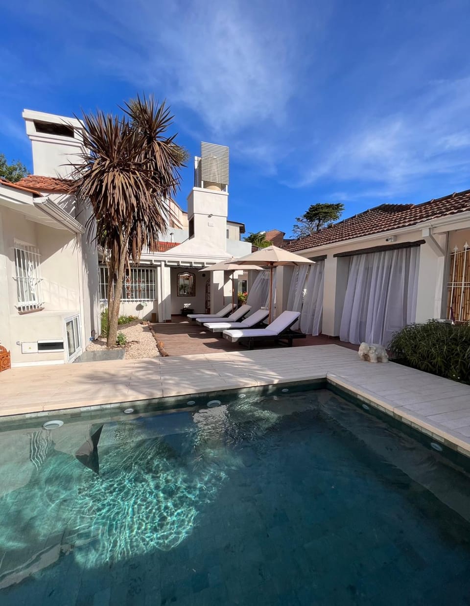 Patio, Day, Pool view, Swimming pool, Swimming pool, sunbed
