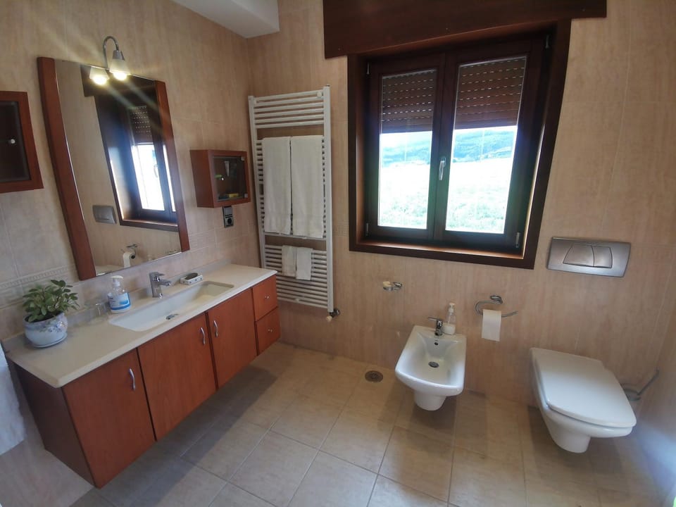 Shower, Toilet, Bathroom, bidet, towels