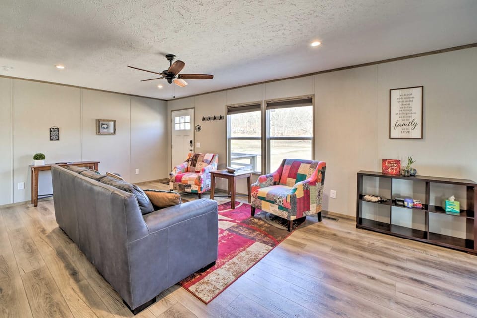 Close to Marinas Bernice Home with Large Yard House in Ozark Mountains