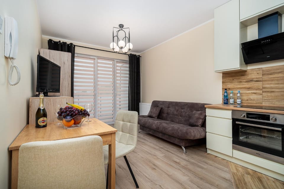 TV and multimedia, Kitchen or kitchenette, Living room, Seating area, Dining area, stove