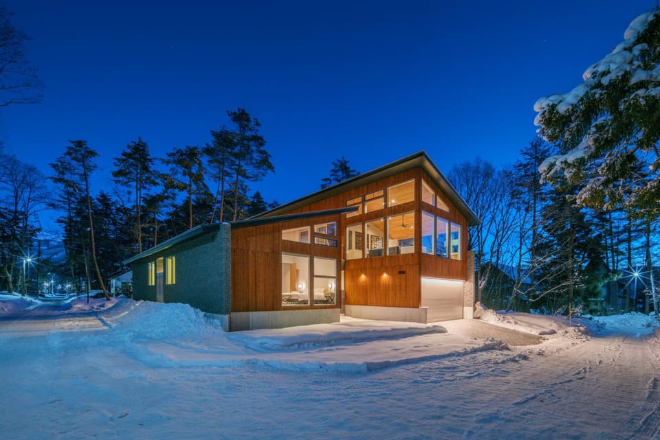 Property building, Night, Natural landscape, Winter