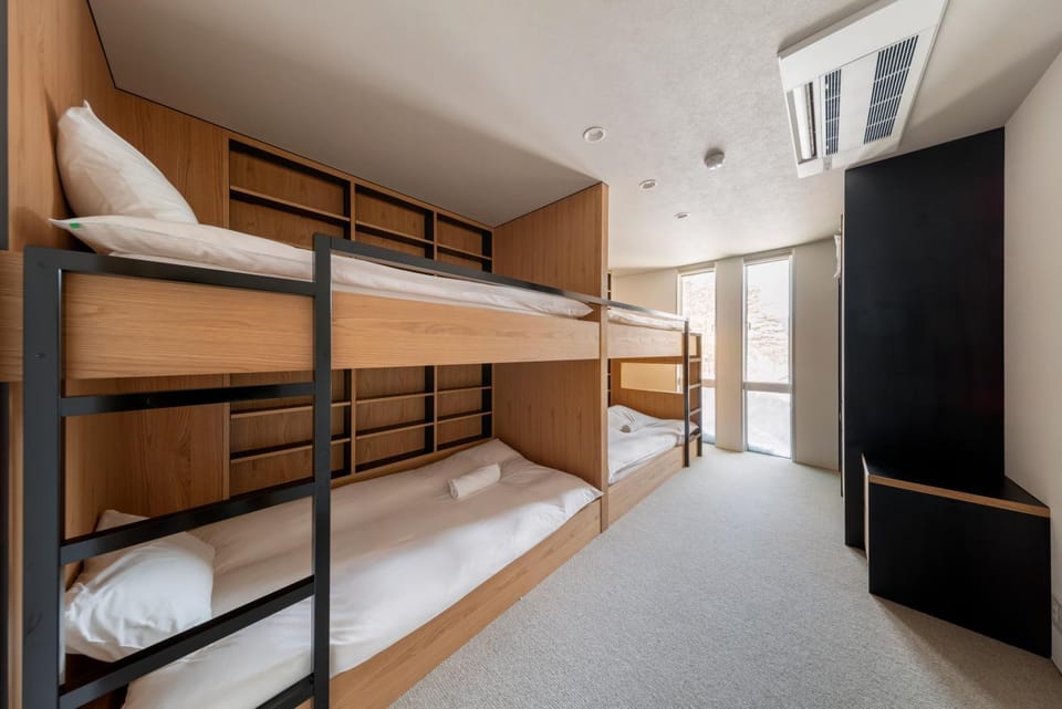 bunk bed, wardrobe