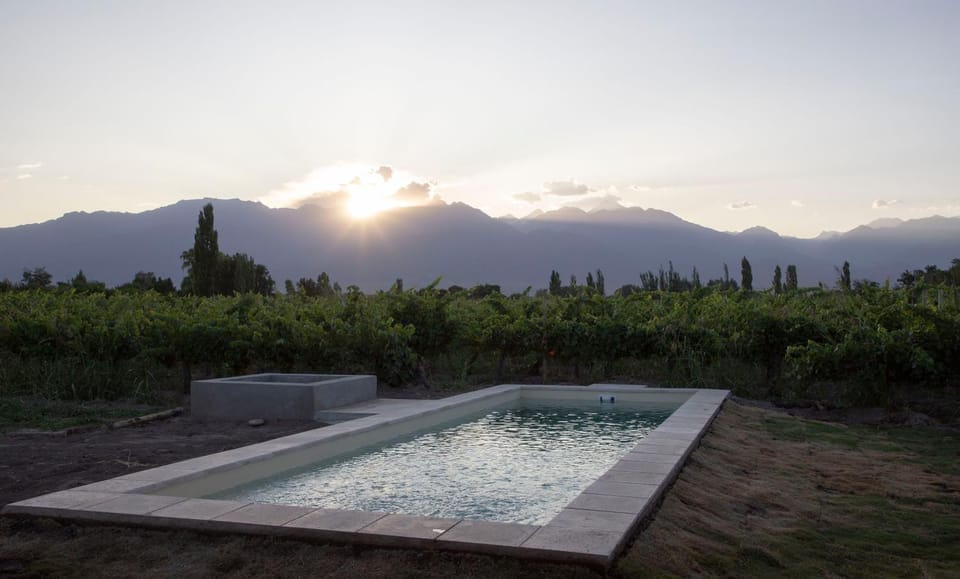 Mountain view, Pool view, Swimming pool, Sunset