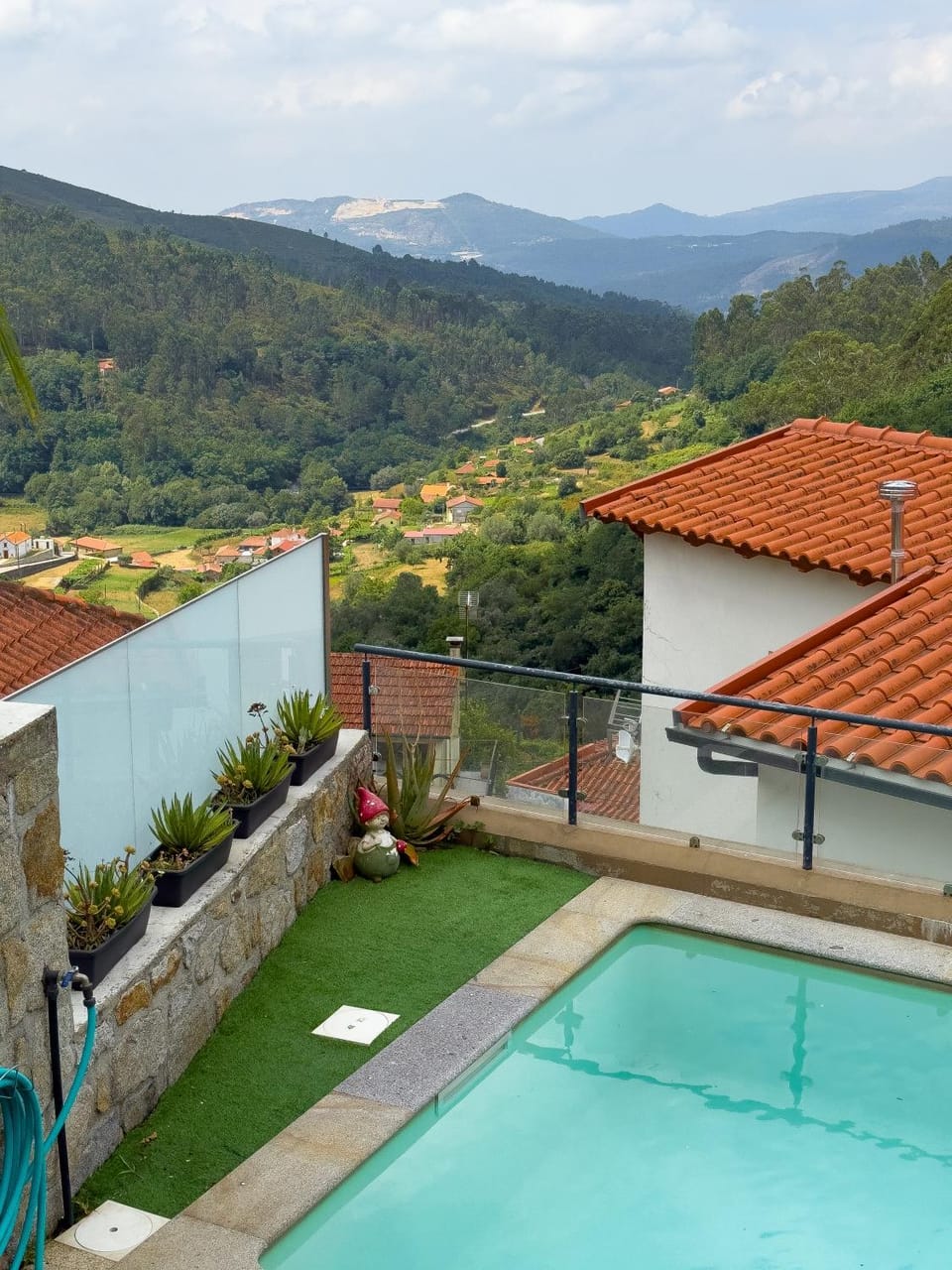 Spring, Natural landscape, View (from property/room), Mountain view, Pool view, Swimming pool, sunbed
