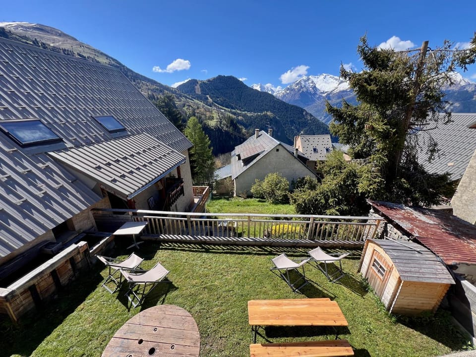 Natural landscape, Garden, Mountain view