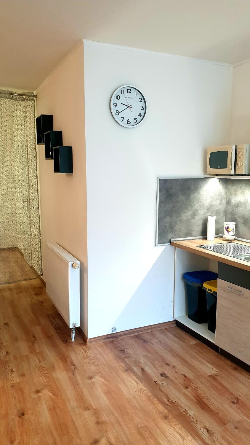 Living room, kitchen