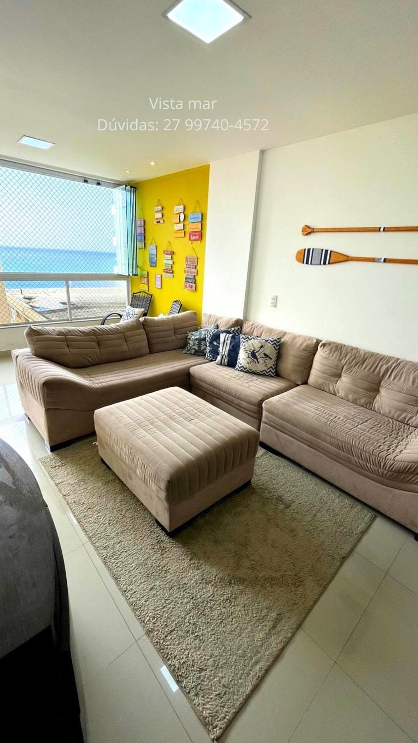 Apê MegaSofá - 3 quartos com Vista mar na Praia do Morro e 2 vagas garagem Apartment in Guarapari