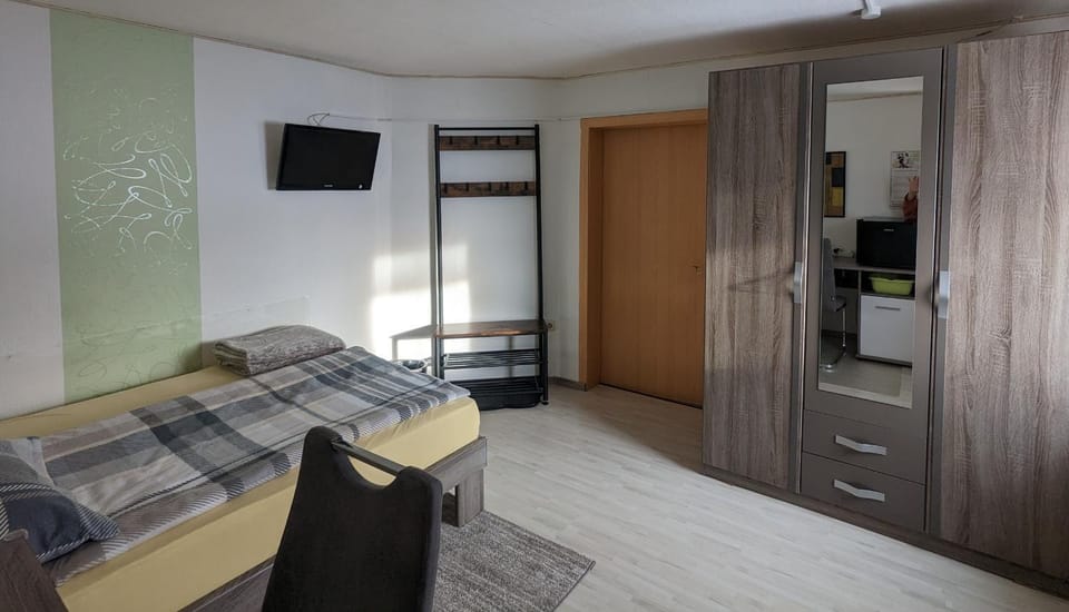 Photo of the whole room, wardrobe