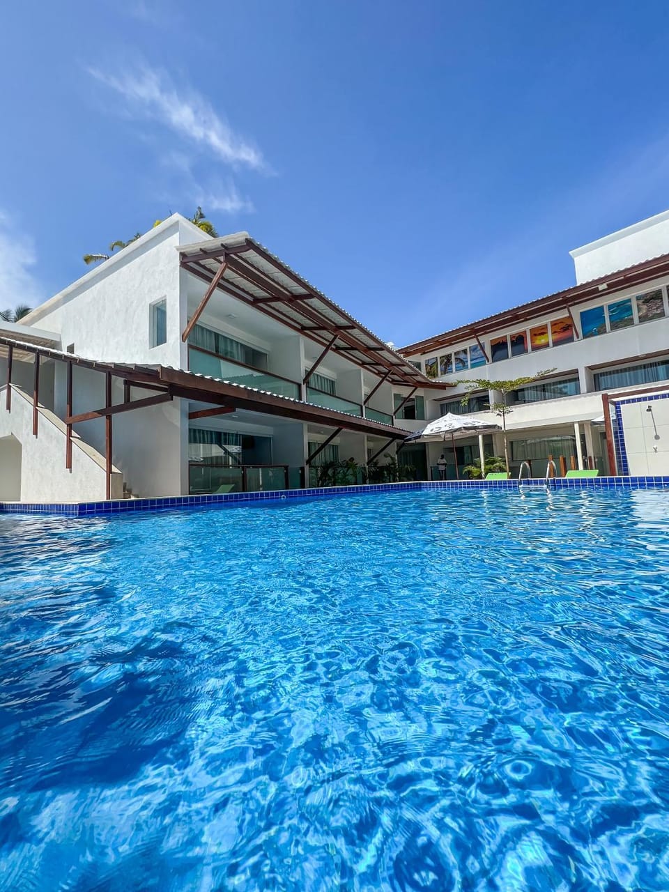 Property building, Pool view