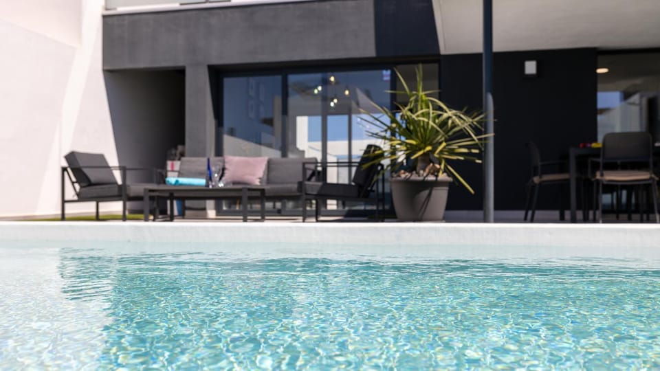 Patio, Pool view