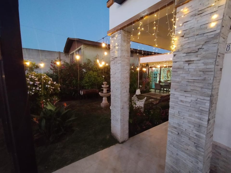 Patio, Night, Garden, Garden, Garden view