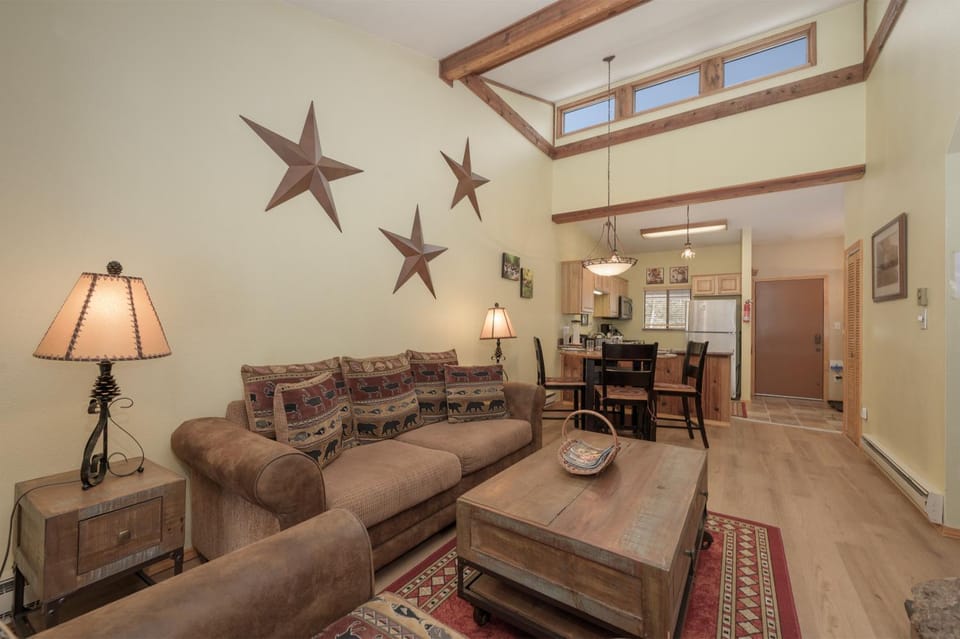 Kitchen or kitchenette, Living room, Dining area, furniture