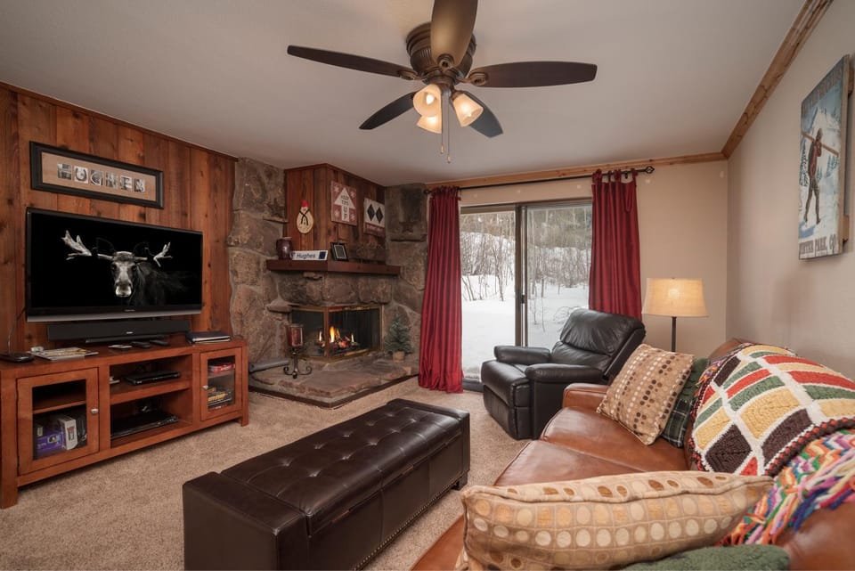 Winter, TV and multimedia, Living room, Seating area, fireplace, furniture
