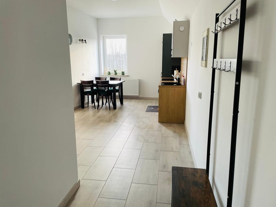 Kitchen or kitchenette, Dining area, hair dresser, minibar