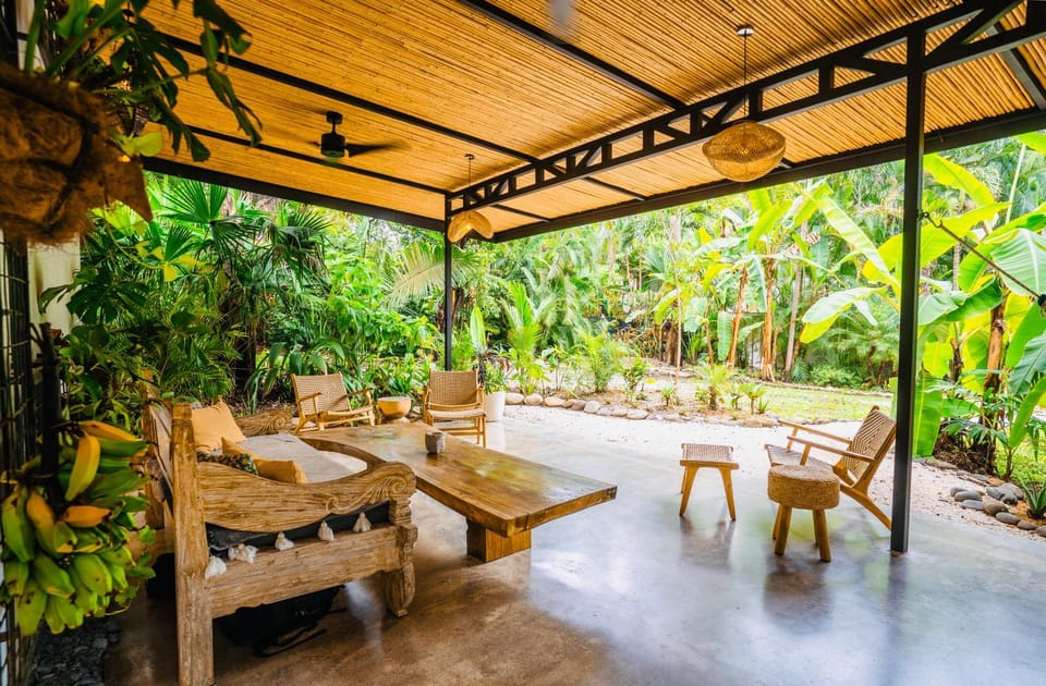 Patio, Living room, Seating area, Dining area