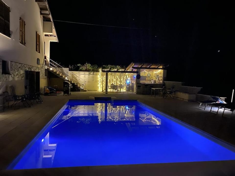 Night, Swimming pool