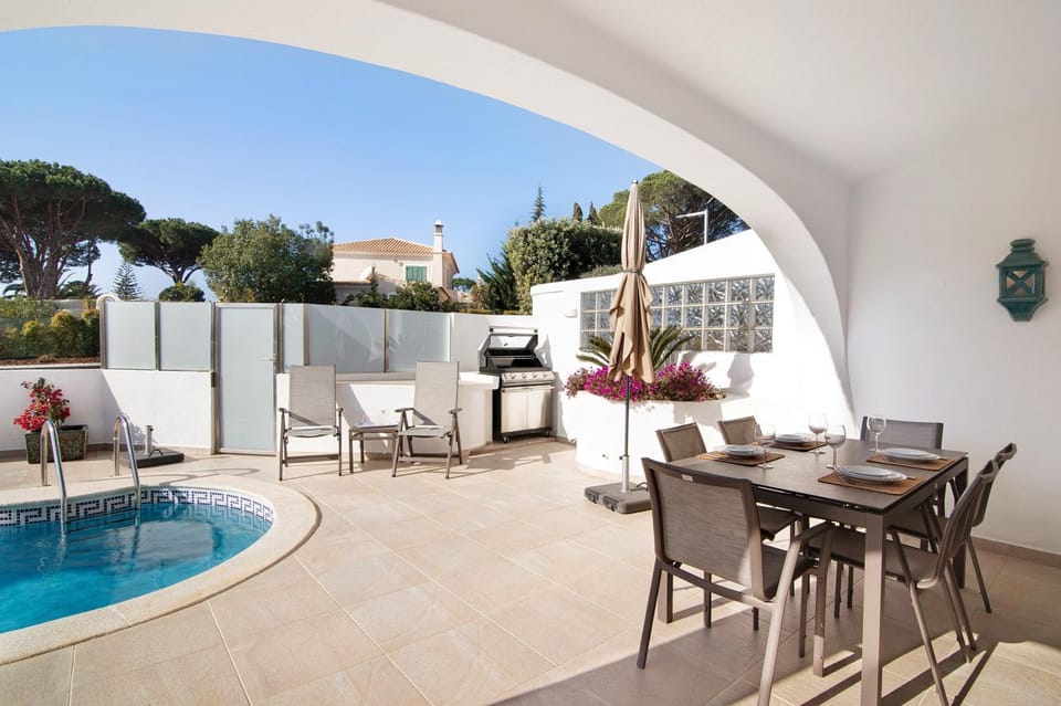 Property building, Living room, Swimming pool