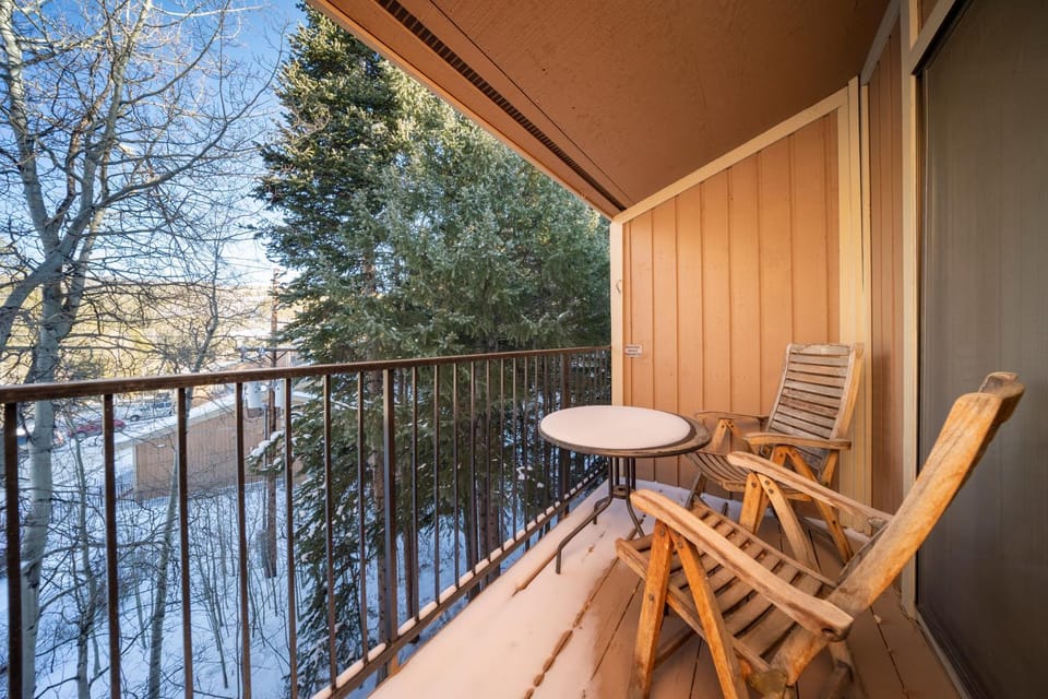 Natural landscape, Winter, Balcony/Terrace, Seating area, furniture