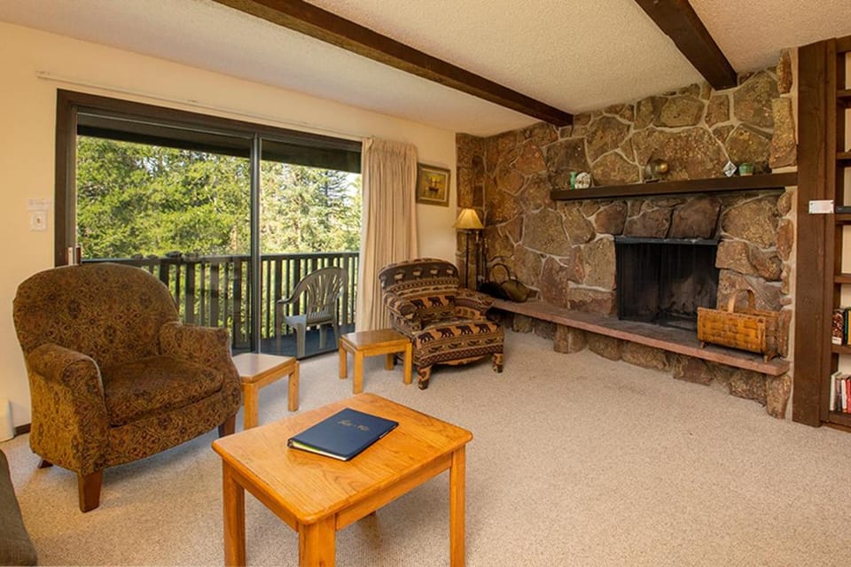 Natural landscape, Balcony/Terrace, Living room, fireplace, furniture