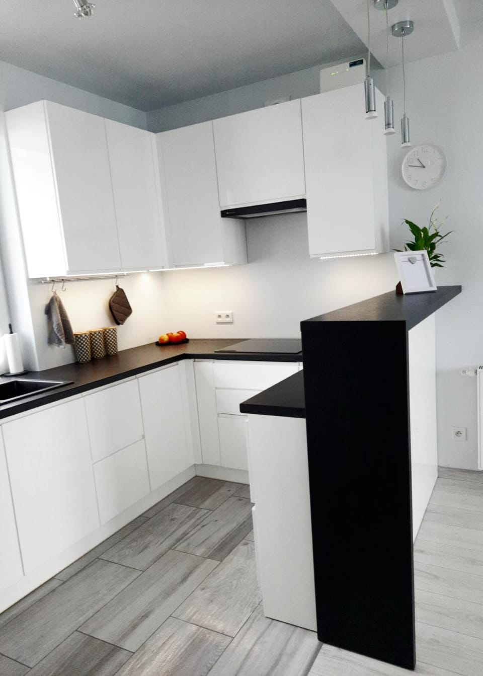 Kitchen or kitchenette, minibar, stove