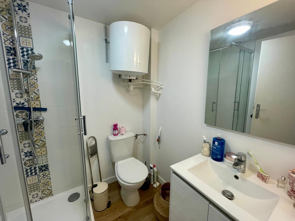 Shower, Toilet, Bathroom, towels