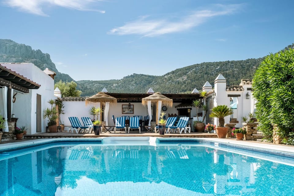 Property building, Living room, Swimming pool