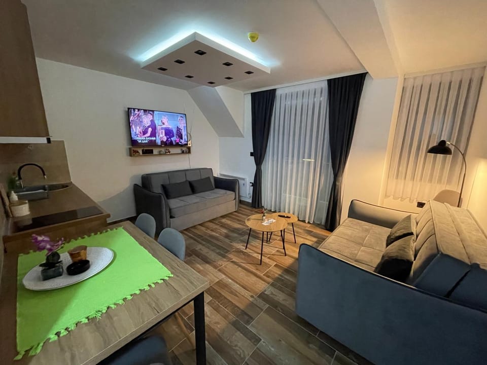 Bed, Living room, Photo of the whole room