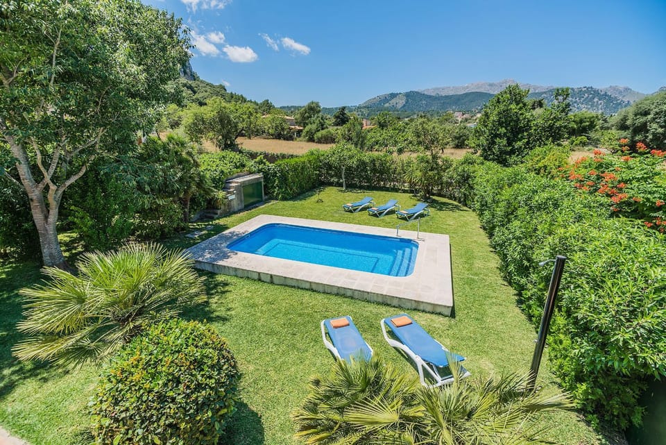 Property building, Living room, Swimming pool